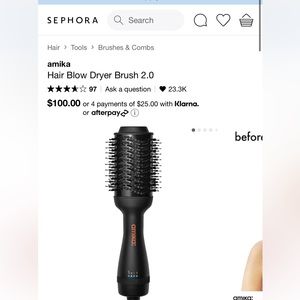 Amika blow dryer brush